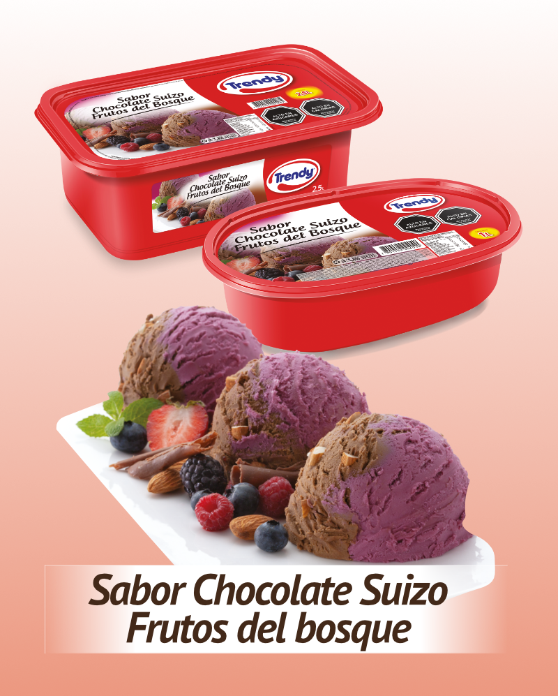 Cassata Trendy Sabor Chocolate Suizo