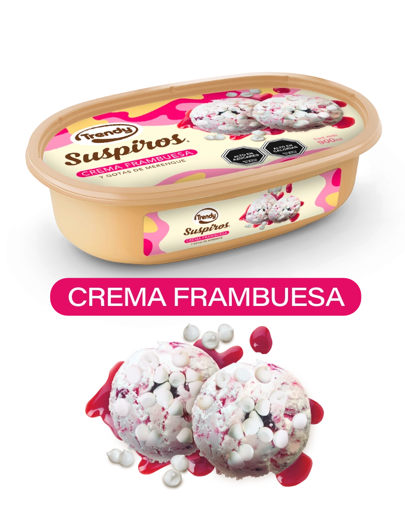 SUSPIROS SABOR CREMA FRAMBUESA