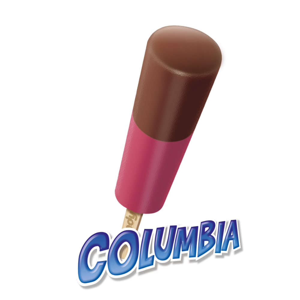 PALETA COLUMBIA CHOCOLATE FRUTOS DEL BOSQUE TRENDY